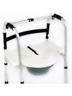Сиденье с крышкой и съемной ёмкостью стула-кресла с санитарным оснащением